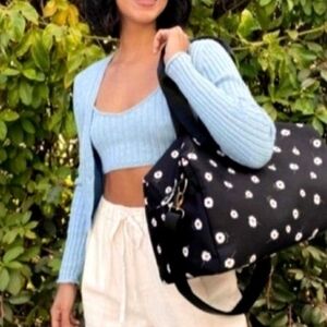 Black  Floral Women's Bag